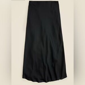 J crew Gwyneth Slip Skirt - Black -Size 12
